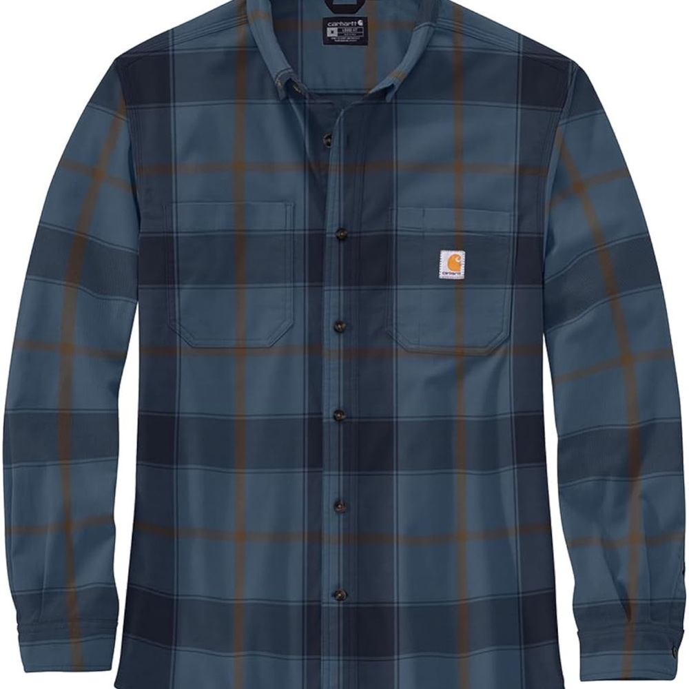 COPY - Carhartt Blue Plaid Flannel Shirt